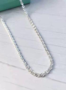 爆款银佳银饰足银990凤尾锁骨链套链时尚潮流精品