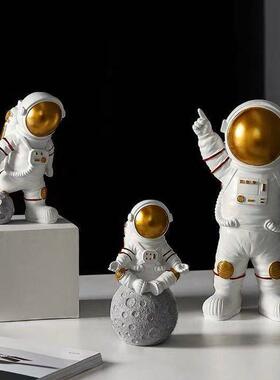 爆款创意太空人摆件家居儿童房宇航员装饰品北欧风房间布置桌面小