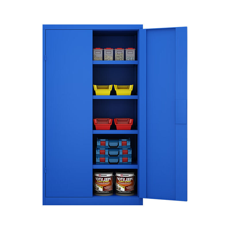 建功立业重型工具柜物料整理收纳柜汽修站储物柜GY2714蓝色 - 图2