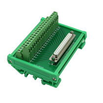 DB37 hole wiring module wiring terminal board relay acquisition card DB37 female head adapter plate DB9 pin