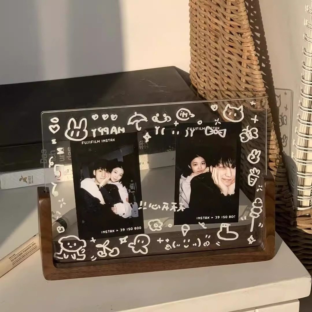 可涂鸦DIY拍立得相框空框桌面摆台相纸照片亚克力手工级感展示框,淘宝优惠券,粉丝福利购,淘宝优惠卷