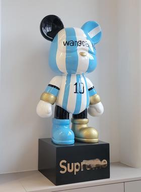 轻奢卡通暴力熊存钱罐客厅家居简约电视柜大号落地创意装饰品摆件