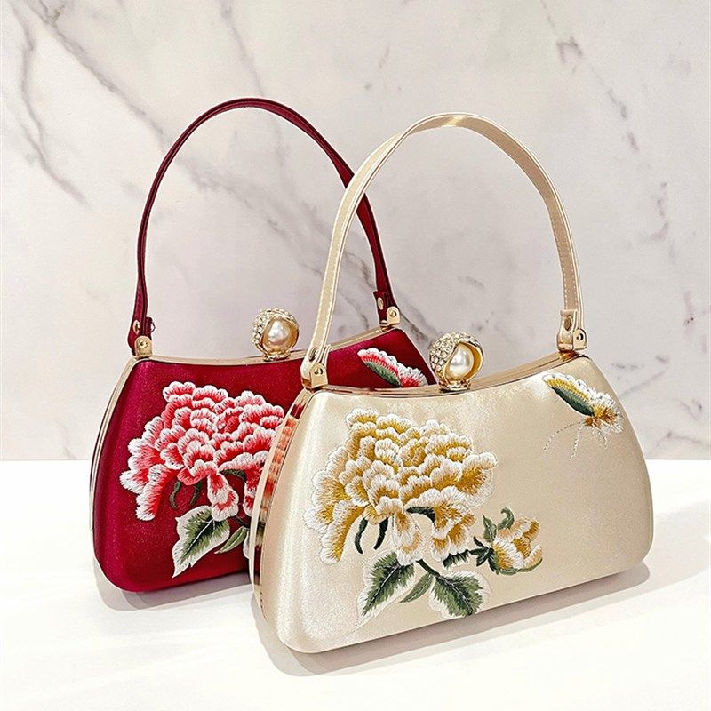 新中式国风手提包女新款高级感手机包手拿包晚礼服旗袍手包,淘宝优惠券,粉丝福利购,淘宝优惠卷