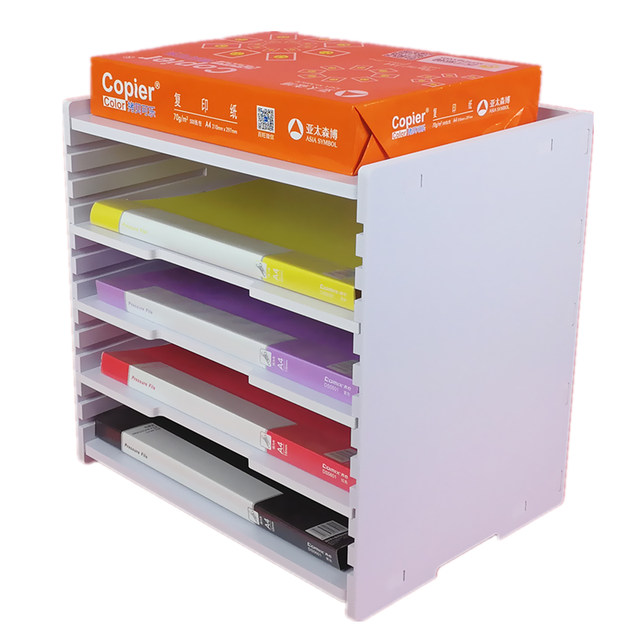 Adjust and superimpose multi-layer A4 file rack storage information rack desktop creative office simple classification supplies storage rack