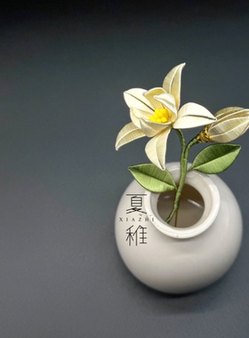 手工非遗缠花成品轻奢胸针diy材料包汉服饰品生日礼物古风头饰