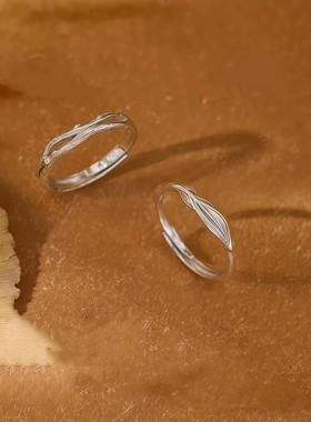 凤栖梧桐情侣对戒轻奢小众高级感