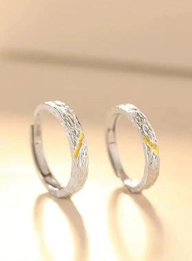 丁达尔对戒情侣款戒指男女一对