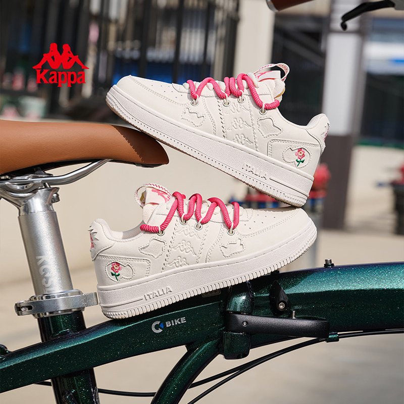 Kappa女鞋板鞋女款2025新款秋季厚底小白鞋增高休闲鞋子女运动鞋,淘宝优惠券,粉丝福利购,淘宝优惠卷