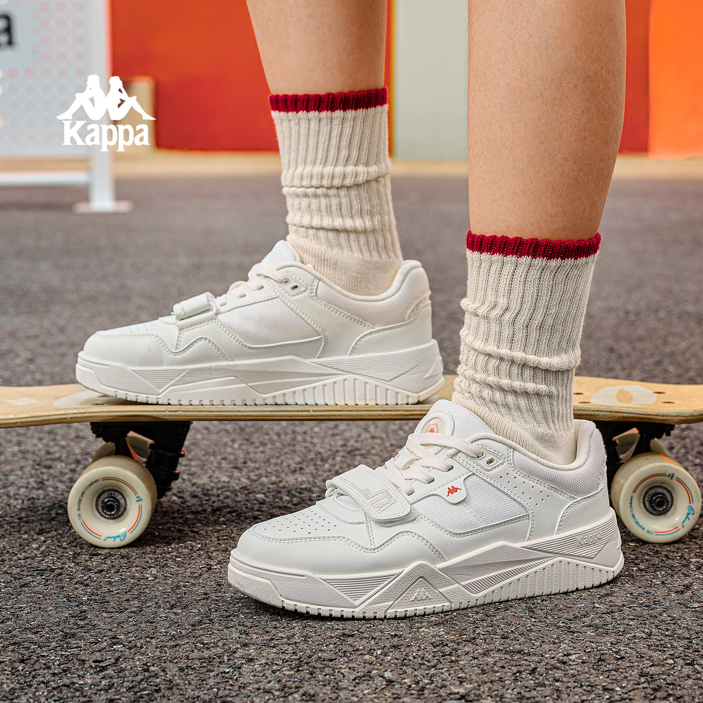 Kappa女鞋板鞋女款2025新款秋季厚底百搭小白鞋休闲鞋子女运动鞋,淘宝优惠券,粉丝福利购,淘宝优惠卷