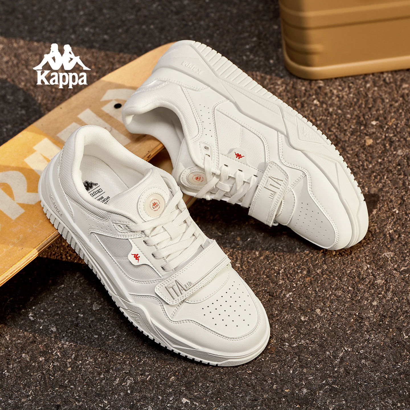 Kappa女鞋板鞋女款2025新款秋季厚底百搭小白鞋休闲鞋子女运动鞋,淘宝优惠券,粉丝福利购,淘宝优惠卷