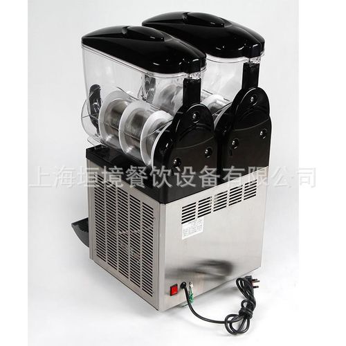 定制美式110雪融机 双缸果粒机 商用沙冰机 不锈钢W雪蓉机雪泥机 - 图2