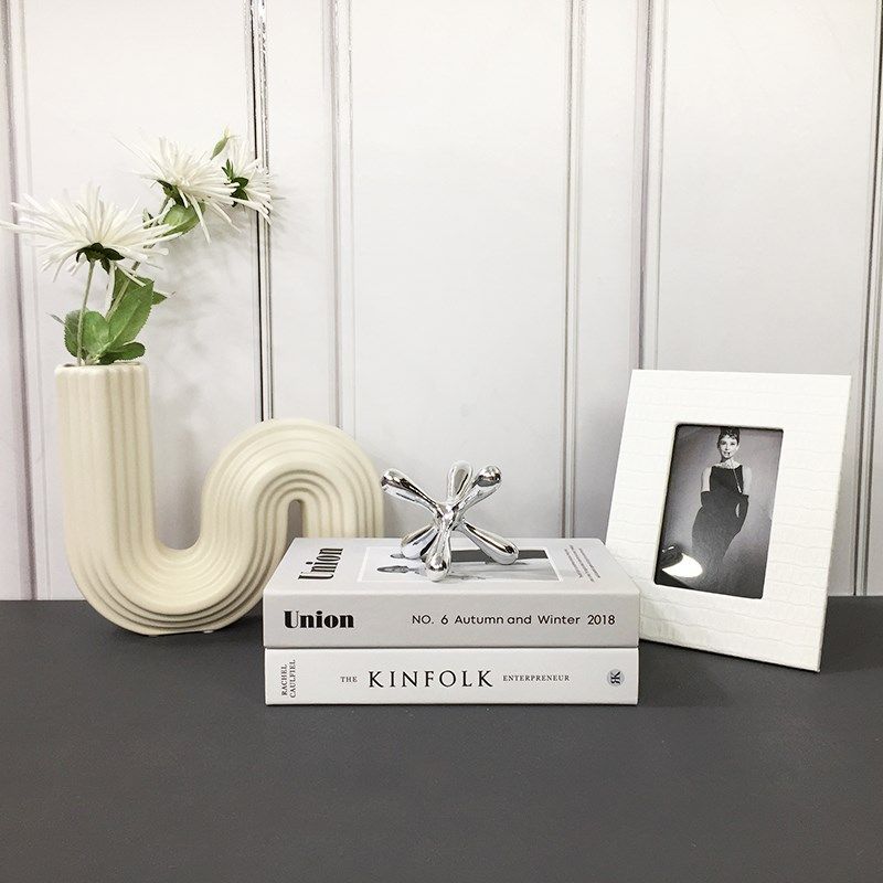 现代样板房入门玄关柜软装饰品摆件花瓶假K书电线球相框装饰品组,淘宝优惠券,粉丝福利购,淘宝优惠卷