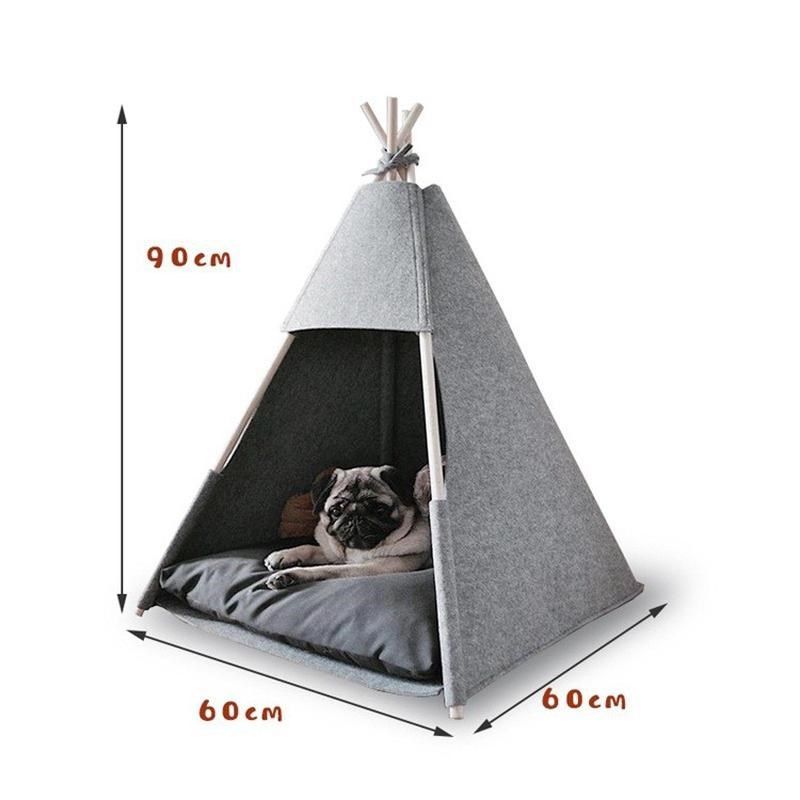 可拆洗半封闭式新款毛毡猫窝供应透气折叠L四季通用毛毡宠物猫窝,淘宝优惠券,粉丝福利购,淘宝优惠卷