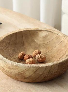 南洋侘寂风格实木收纳托盘收纳盘果盘日式家居桌面台面陈设装饰品