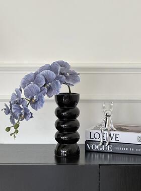 高档蝴蝶兰彷真花桌面摆件假花室内客厅摆设花艺家居装饰乔迁花束