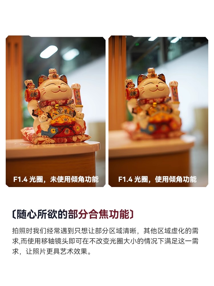 铭匠50mm f1.4偏移轴镜头适用索尼E卡口佳能RF富士XF松下L尼康Z5 - 图1