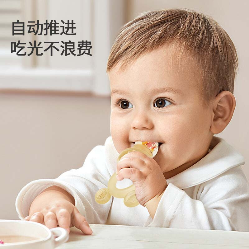 婴儿咬咬乐水果辅食器宝宝吃果蔬咬咬袋硅胶奶嘴牙胶磨牙棒6个月-图0