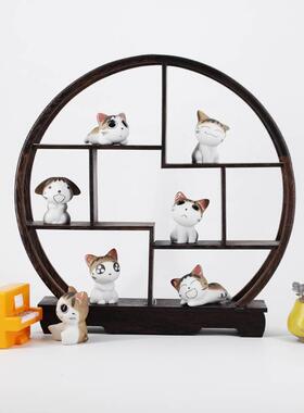 极速l陶可爱件陶瓷猫咪家居摆现代卡通I品动物土工艺品送女生礼纯