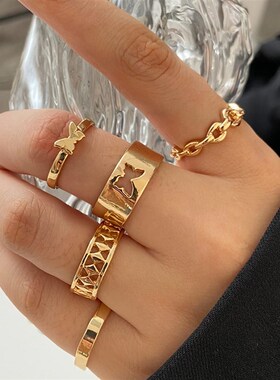 极速Rings For Women Ring Set Jewelry Gift Fashion RetYro Fin