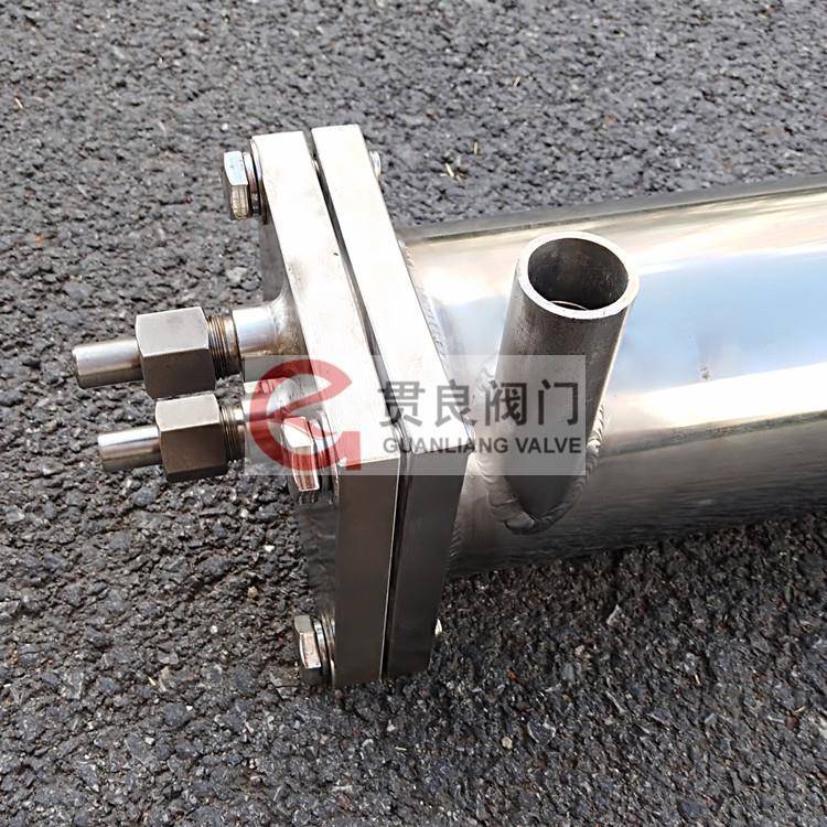 GN01B筒形双盘管高效冷却器TZ01B不锈钢双盘管冷却器GQ02B - 图3