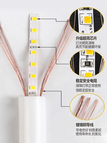 led霓虹柔性圆形360度软灯带户外防水广告超亮招牌工程亮化线条灯