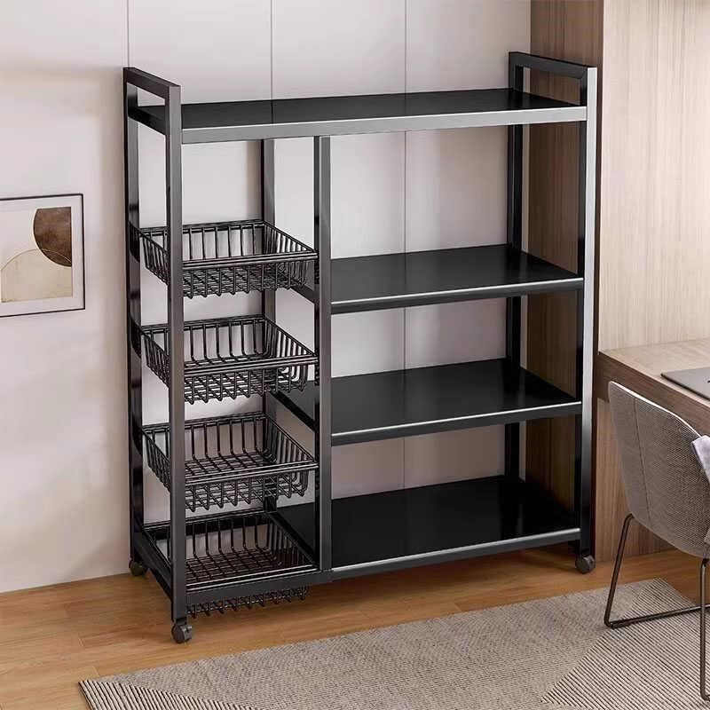 德国厨房落地多层置物架蔬菜收纳架子锅具M烤箱微波炉架多功能货,淘宝优惠券,粉丝福利购,淘宝优惠卷