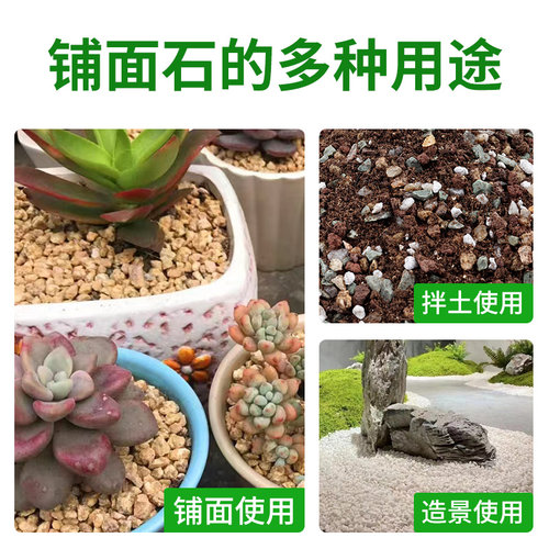 铺面颗粒石多肉专用土麦饭石赤玉土火山石绿沸石白石子造景鹅卵石 - 图0