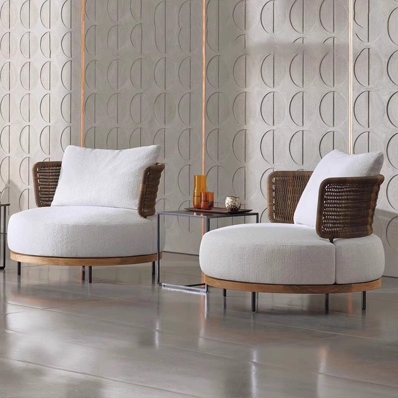 户外藤编休闲防水防晒沙发庭院露天室外花园防腐实木茶几家具组合,淘宝优惠券,粉丝福利购,淘宝优惠卷