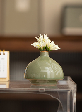 复古陶瓷小花瓶花器花插桌面装饰