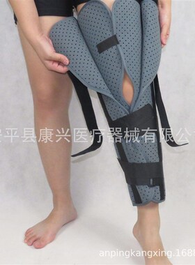 新品适用于新f款 增强型透气带三片式强膝关节支具固定套膝部支具