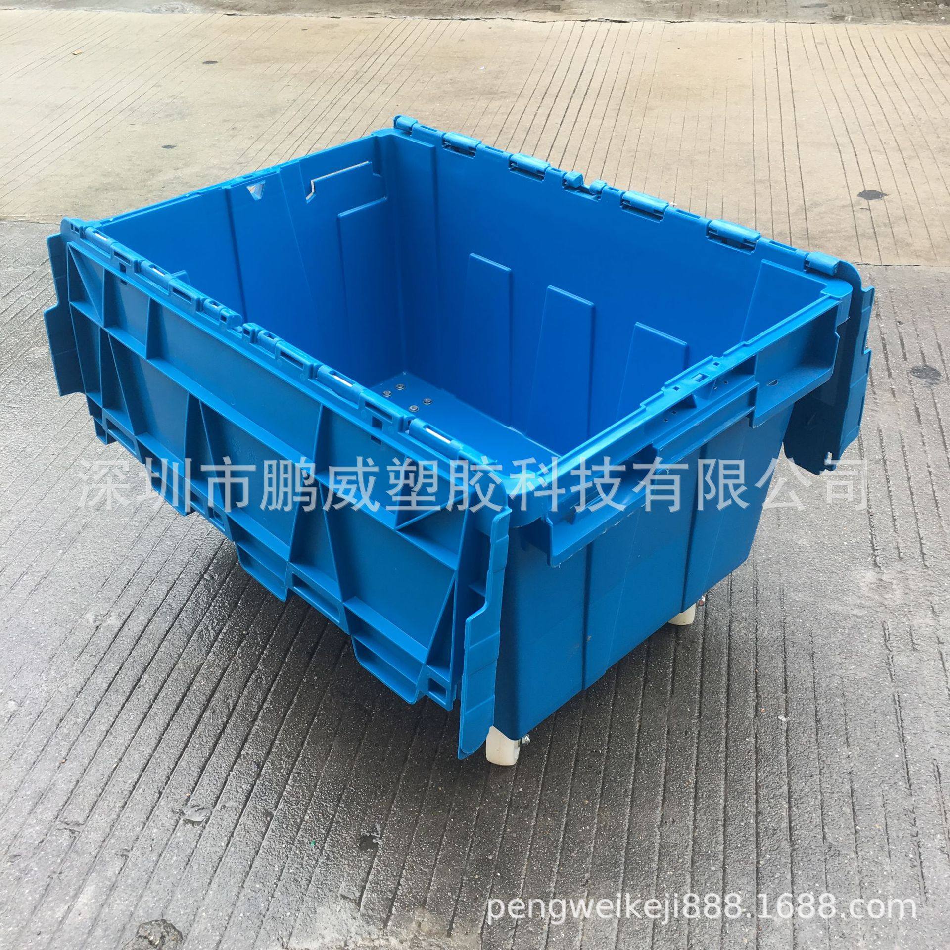 PW荐！两边翻盖塑料运输箱 带轮连盖物流周转箱 可上锁丝印连盖箱,淘宝优惠券,粉丝福利购,淘宝优惠卷