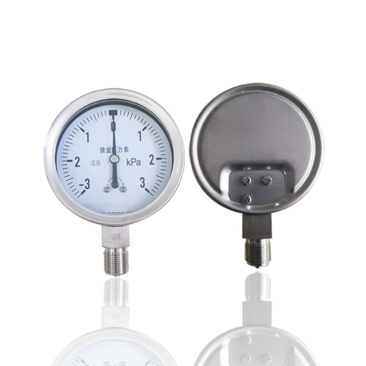 全钢膜盒压力表正负压膜盒微压表径向316低压YEB-100 -3~3KPA厂销,淘宝优惠券,粉丝福利购,淘宝优惠卷