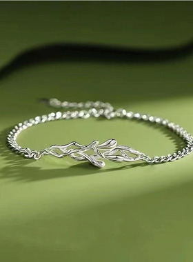 槲寄生情侣手链男女一对新款轻奢