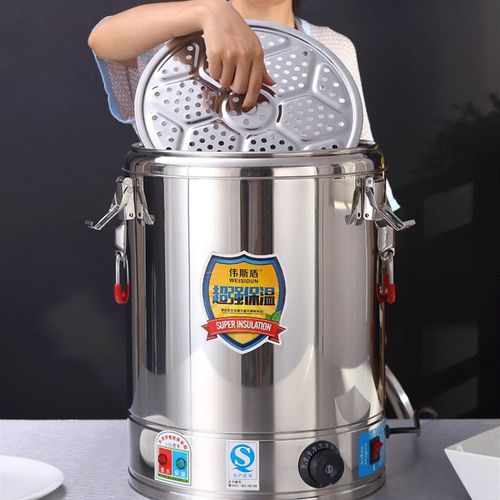 极速保温桶电高锅不锈钢电u加热蒸煮桶高锅汤锅大容量卤桶锅商用 - 图2