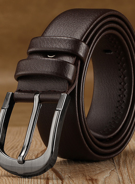 极速Fashion Business Men Belts Of Leather Luxury DesiXgn Pin
