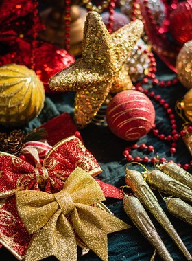 极速掬涵圣诞树彩球挂饰节日装饰套餐配饰布置创意多Y多包店铺商