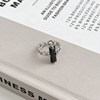 New chain light luxury ring women's niche design fashionable personality 2H023 new popular tail ring cold style