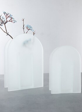 简约后现代创意水晶插花花器桌面摆件家居K客厅书房电视柜软装饰