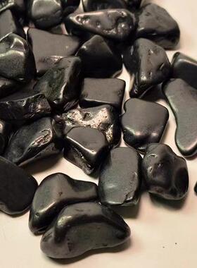 爆款高碳含量次石墨Shungite抛光碎料随形中小泡水矿石天然矿石