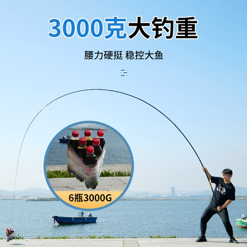 正品达瓦零动炮竿10大传统钓长杆15米鱼竿14手杆13超轻超硬12打窝 - 图1