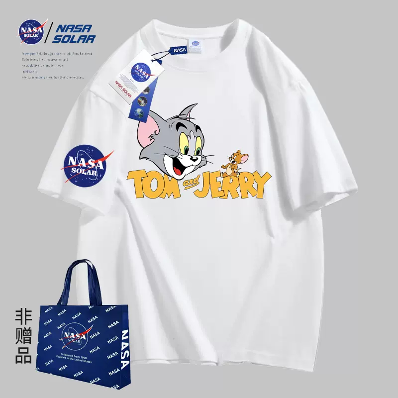 NASA SOLAR联名2024新款夏季卡通男女同款潮牌T恤短袖a16_NASA GAME时尚店_男装-第3张图片-提都小院