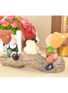 爆款现代家饰树脂工艺品可爱摆件生日礼物三不娃娃不看不听不说