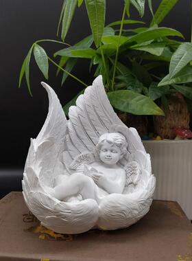 爆款欧式可爱丘比特天使摆件树脂天使情人节工艺品卧室桌面装饰品