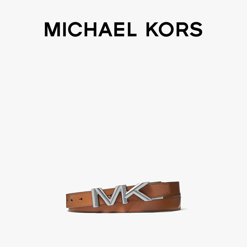 【圣诞礼物】【2件折上折】MICHAEL KORS MK 男士皮质皮带腰带 - 图0