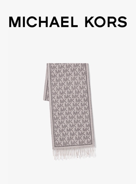 MICHAEL KORS MK 字母提花羊毛围巾