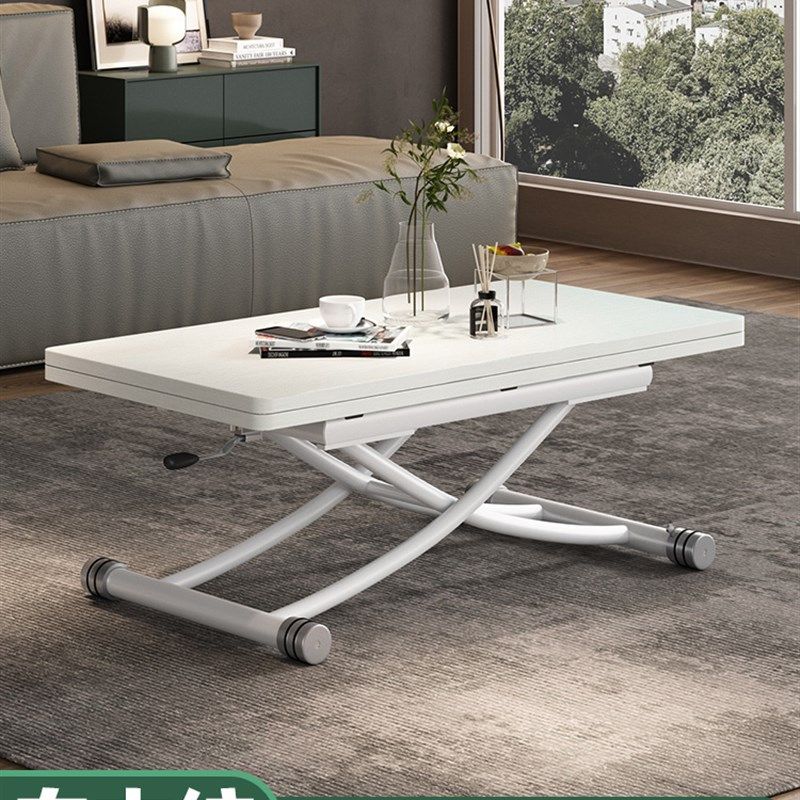 多功能折叠升降餐桌原木茶几一体式小户型方形家用移动伸缩秒变桌,淘宝优惠券,粉丝福利购,淘宝优惠卷