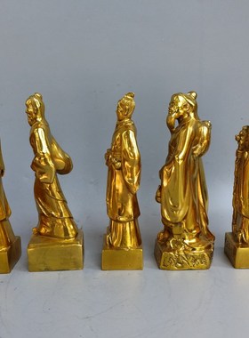 纯铜药王孙d思邈神医医圣张仲景华佗李时珍铜雕塑摆件五大名医