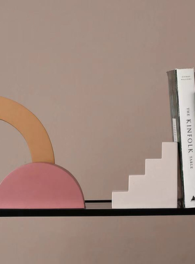 ins北欧几何树脂摆件家居创意模型客厅酒柜桌Q面摆设软装饰工艺品