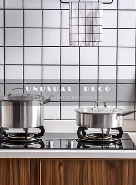 UNUSaUAL 样板房样板间厨房装饰品道具不锈钢锅具厨具摆件橱柜软