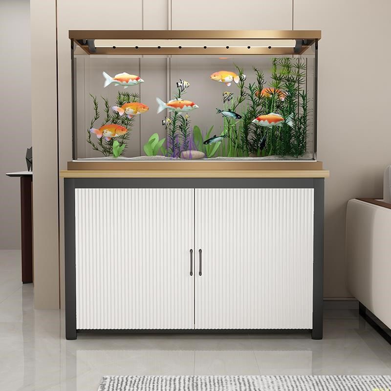鱼缸底柜客厅鱼缸专用架子t落地鱼缸底座铁艺承重鱼缸桌家用鱼缸